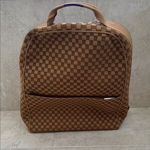 Rothy’s Brown Checkered Backpack